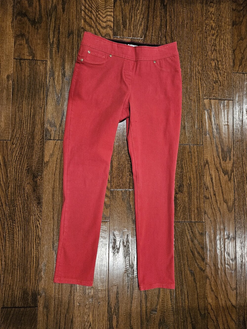 NWOT Nygard LUXE DENIM SLIMS Skinny Cuff Jeans - Red - Size Petite Medium (10-12